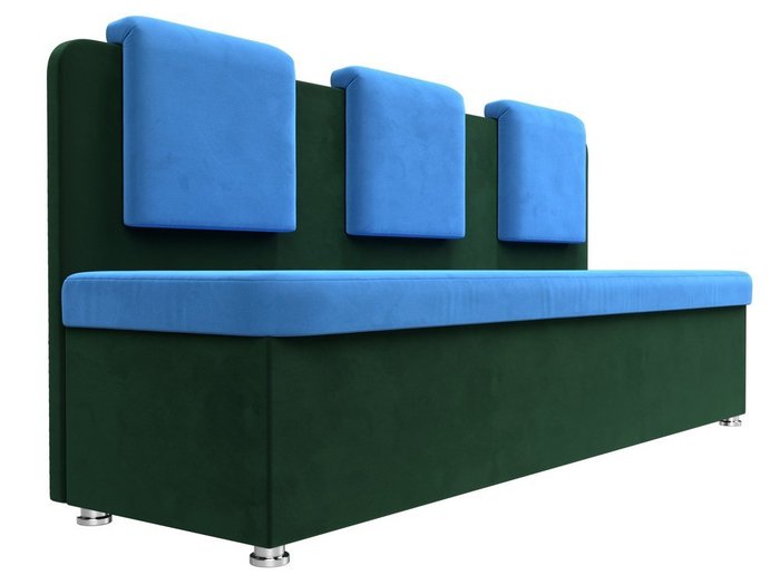 Диван Маккон зелено-голубого цвета - лучшие Прямые диваны в INMYROOM