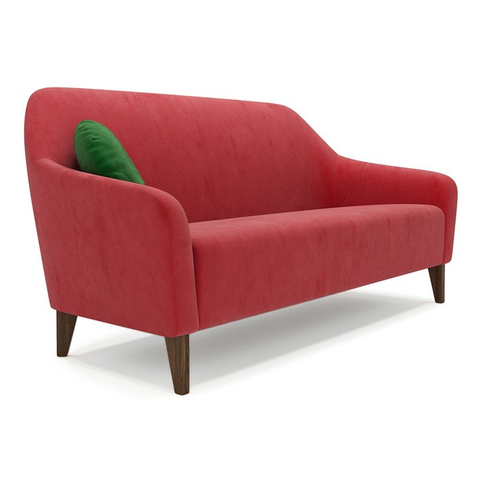  Трехместный диван Miami lux красного цвета