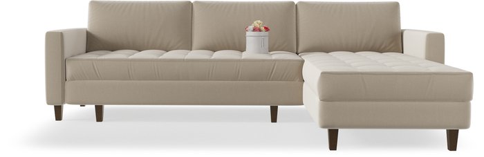 Угловой диван-кровать Geradine бежевого цвета