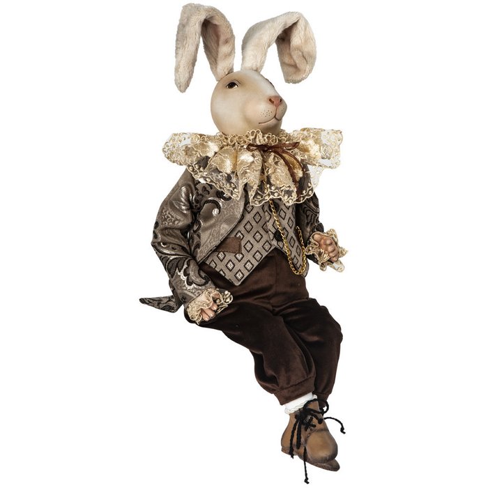 Коллекционная кукла Братец Кролик Браун серо-коричневого цвета - купить Фигуры и статуэтки по цене 15144.0