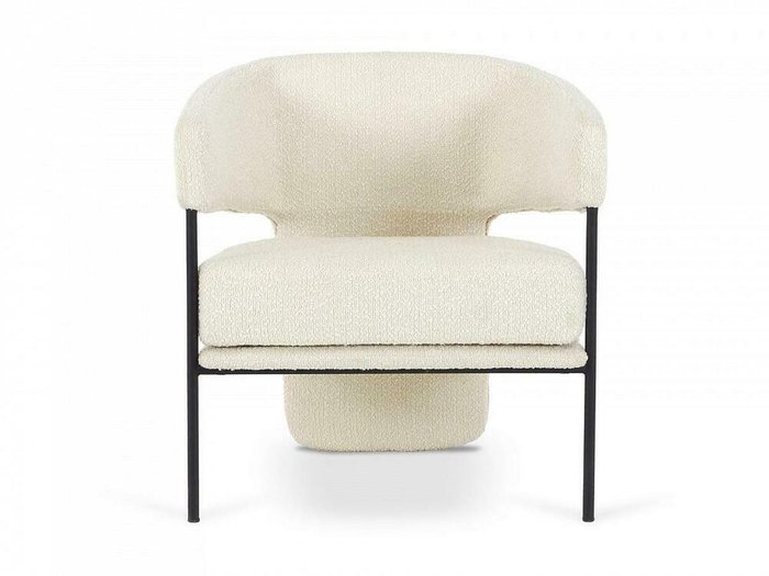 Кресло Loti белого цвета - купить Интерьерные кресла по цене 42930.0