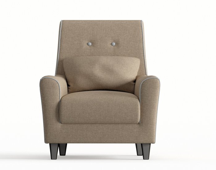 Кресло Мерлин темно-бежевого цвета - купить Интерьерные кресла по цене 11290.0