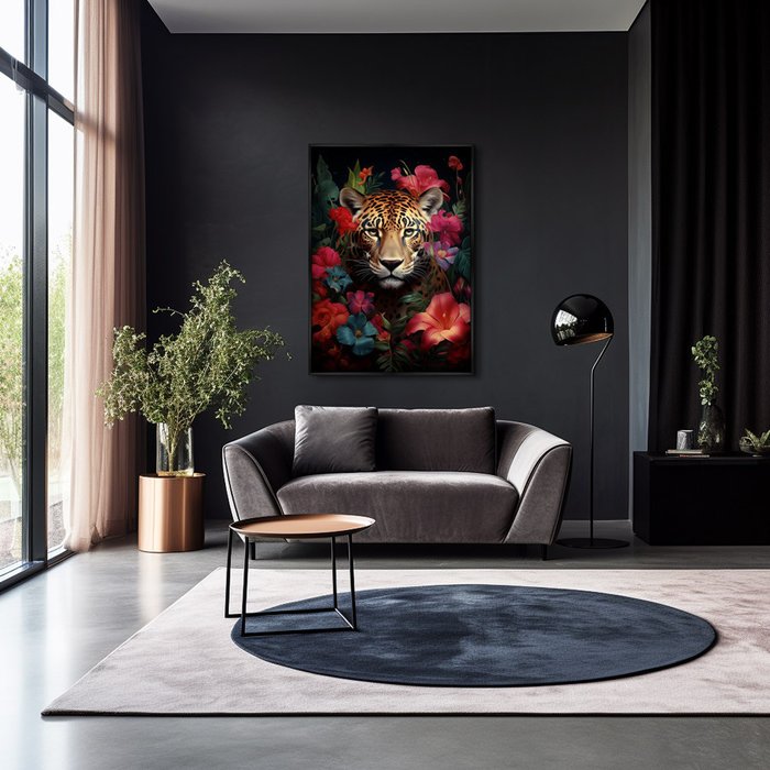 Репродукция картины The Flower Cat, 2024г. - лучшие Картины в INMYROOM