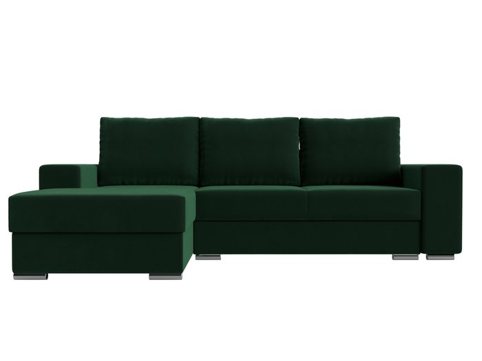 Угловой диван-кровать Дрезден зеленого цвета левый угол - купить Угловые диваны по цене 68999.0