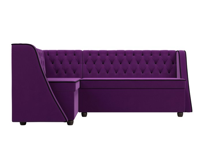 Кухонный угловой диван Лофт фиолетового цвета левый угол - купить Угловые диваны по цене 48999.0