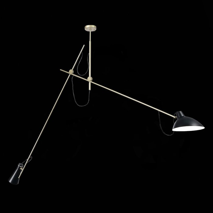 Светильник подвесной ST-Luce Черный+Золото/Черный E27 2*60W JARRO - лучшие Подвесные светильники в INMYROOM