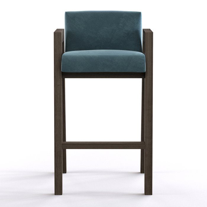 Барный стул FIve коричнево-голубого цвета - лучшие Барные стулья в INMYROOM