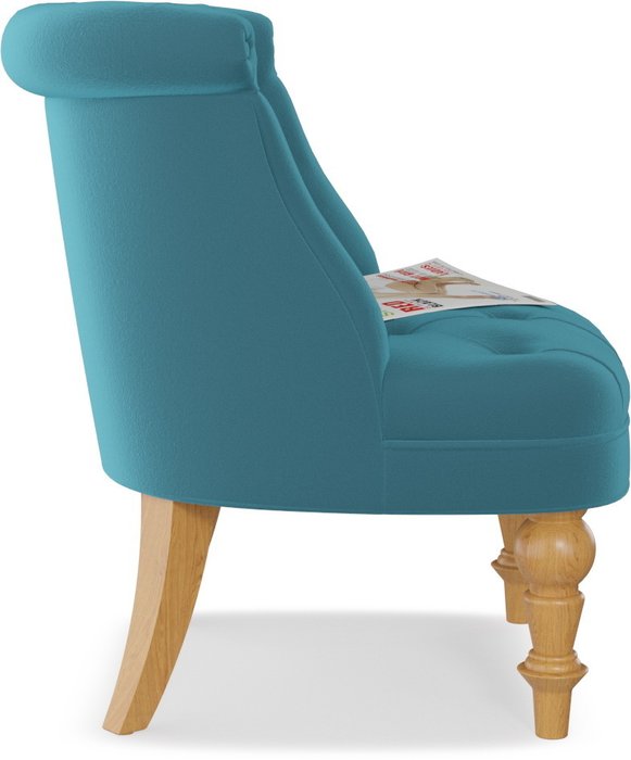 Кресло Мока Bouji Chair Azur темно-голубого цвета - лучшие Интерьерные кресла в INMYROOM