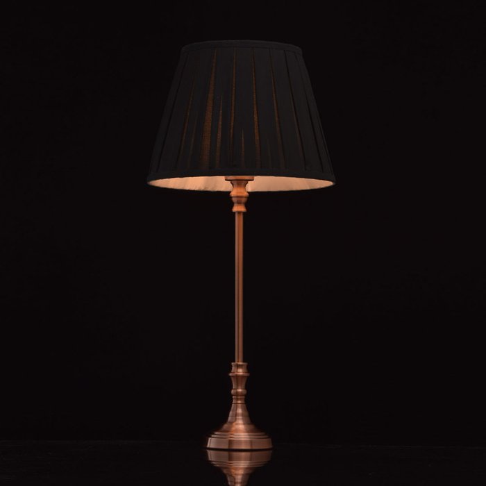 Настольная лампа Салон с черными абажурами - купить Настольные лампы по цене 5840.0