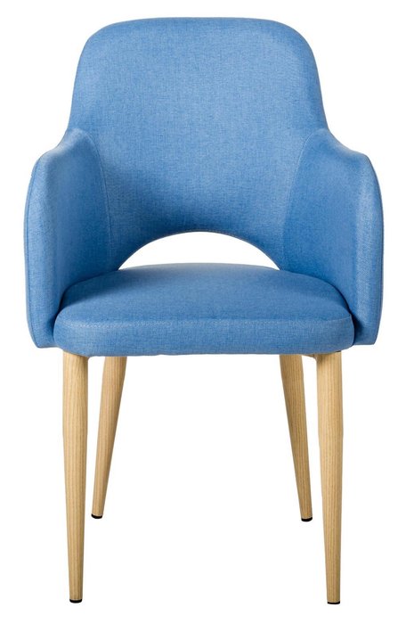 Стул-кресло Ledger голубого цвета - купить Обеденные стулья по цене 11680.0