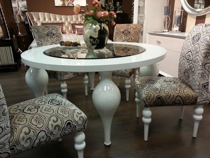 Обеденный стол PAlermo белого цвета - лучшие Обеденные столы в INMYROOM