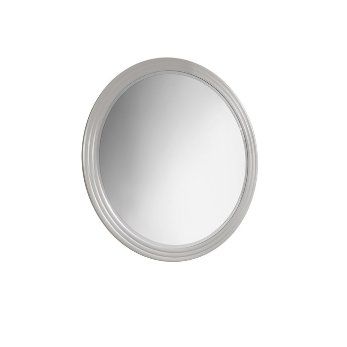 Настенное зеркало Dimare диаметр 100 светло-серого цвета