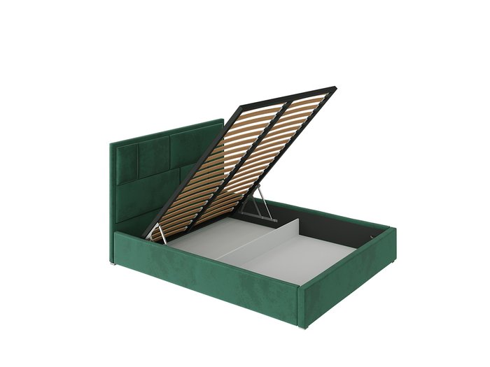 Кровать с подъемным механизмом Madison 140х200 зеленого цвета - купить Кровати для спальни по цене 35500.0