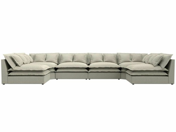 Угловой диван Лига 040 бежево-серого цвета   - купить Угловые диваны по цене 138999.0