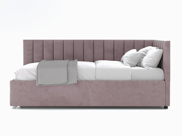 Кровать Negga Mellisa 120х200 темно-коричневого цвета с подъемным механизмом правая - купить Кровати для спальни по цене 50500.0