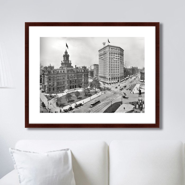 Набор из двух репродукций картин City Hall & Woolworth Building - лучшие Картины в INMYROOM