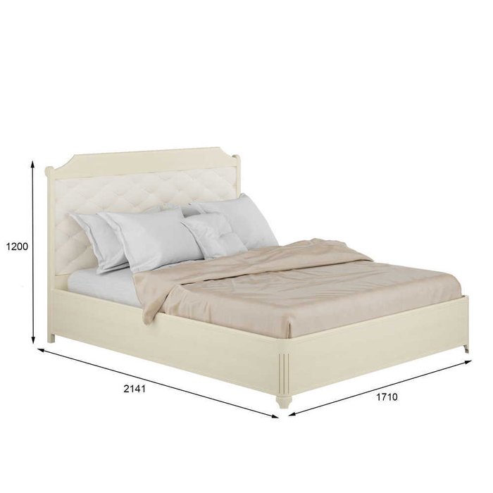 Кровать Маргарет 140х200 с подъемным механизмом  цвета Дуб королевский - лучшие Кровати для спальни в INMYROOM