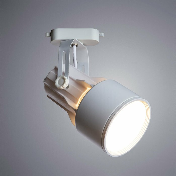Трековый светильник из металла белого цвета - купить Трековые светильники по цене 1160.0