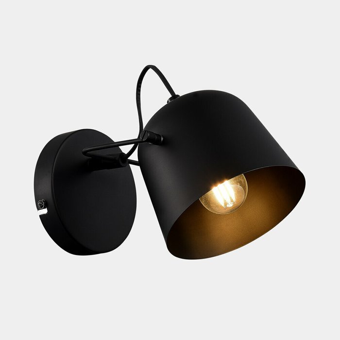 Светильник настенный Черный/Черный E27 1*40W BLANK - купить Бра и настенные светильники по цене 3900.0