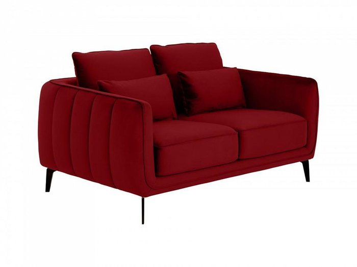 Диван Amsterdam бордового цвета - купить Прямые диваны по цене 76140.0