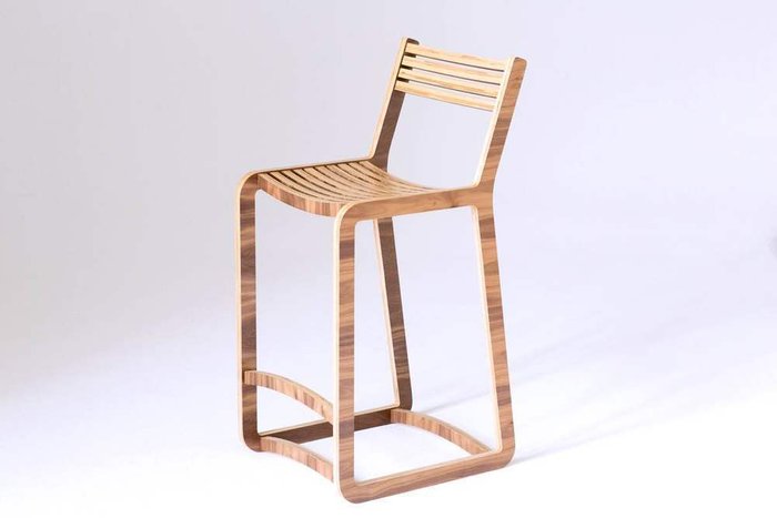 барный стул unikamoblar "Degerfors" Шпон орех - купить Барные стулья по цене 21115.0
