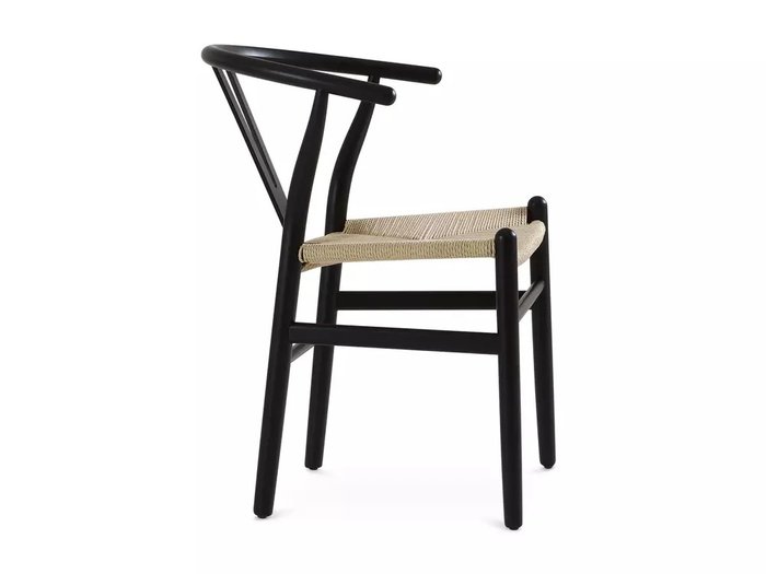 Стул Monk stick черно-бежевого цвета - лучшие Обеденные стулья в INMYROOM Стул Monk stick черно-бежевого цвета - лучшие Обеденные стулья в INMYROOM