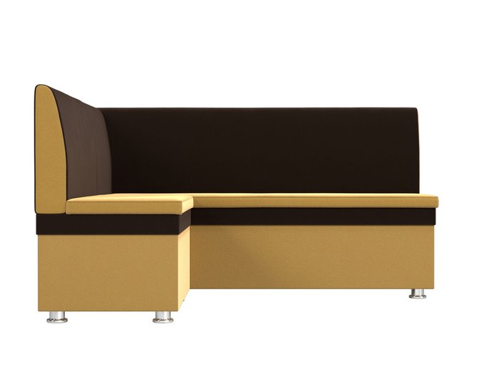 Угловой диван Уют желто-коричневого цвета левый угол - купить Угловые диваны по цене 26999.0