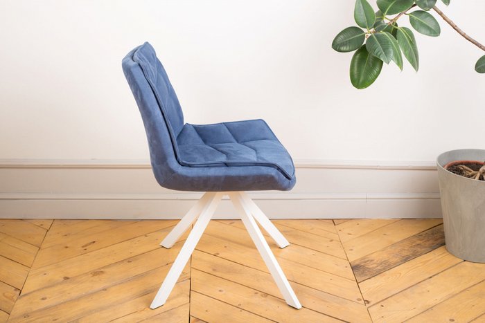 Стул Atlas синего цвета - лучшие Обеденные стулья в INMYROOM