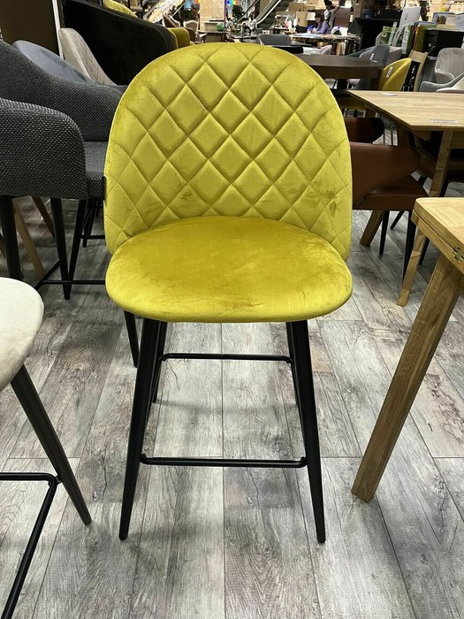 Стул полубарный Париж горчичного цвета - купить Барные стулья по цене 4080.0