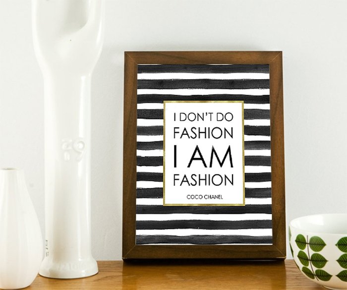 Постер "I am fashion" А4 - купить Принты по цене 2000.0