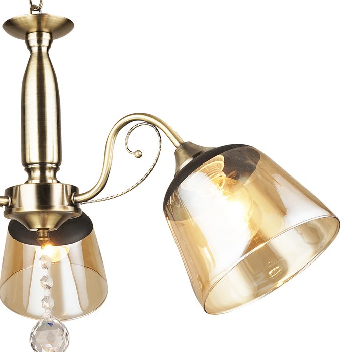 Потолочная люстра Vernante с плафонами цвета шампань - лучшие Потолочные люстры в INMYROOM