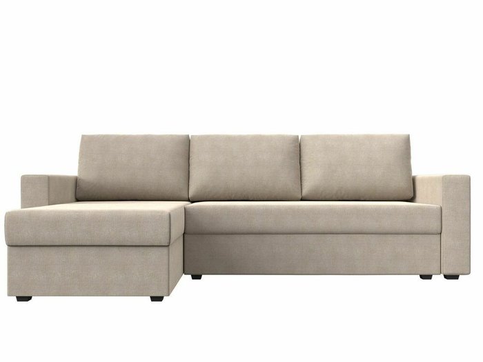 Угловой диван-кровать Траумберг Лайт бежевого цвета левый угол - купить Угловые диваны по цене 27999.0