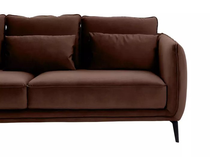 Диван Amsterdam темно-коричневого цвета - лучшие Прямые диваны в INMYROOM