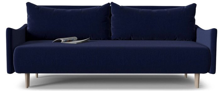 Диван-кровать Mille Smail синего цвета - купить Прямые диваны по цене 30517.0