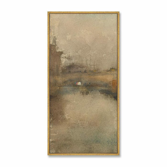 Репродукция картины на холсте из 3-х частей London Bridge, 1881г. - купить Картины по цене 58999.0