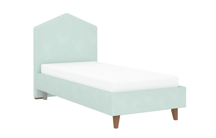 Кровать Бамбини 80х190 мятного цвета - купить Одноярусные кроватки по цене 45190.0