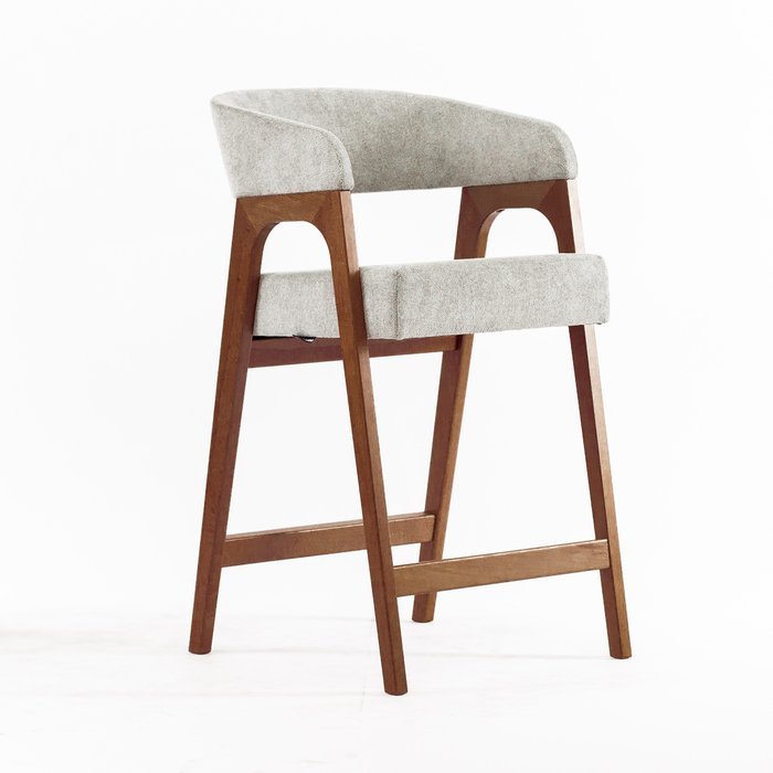 Барный стул Берн светло-серого цвета