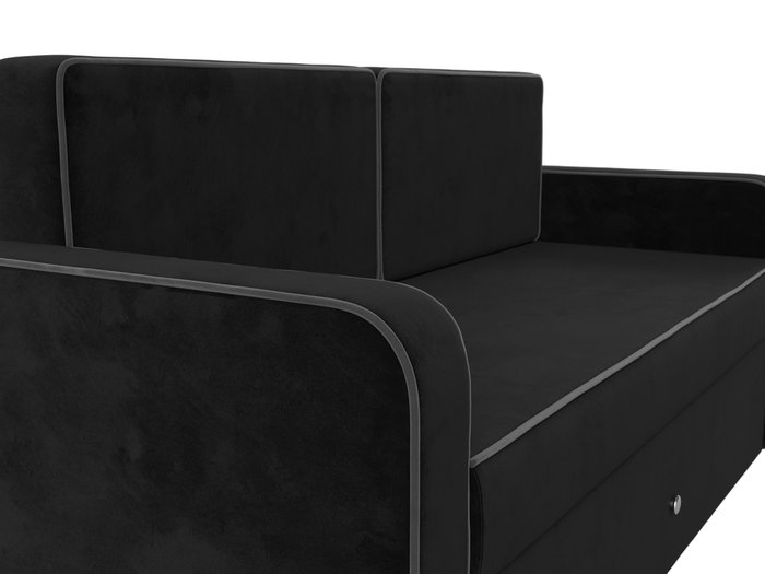Диван-кровать Смарт черного цвета - лучшие Прямые диваны в INMYROOM