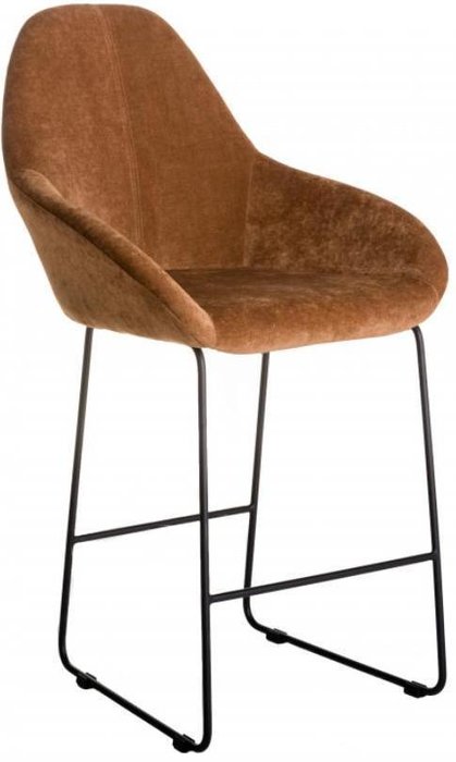 Кресло барное Kent коричневого цвета