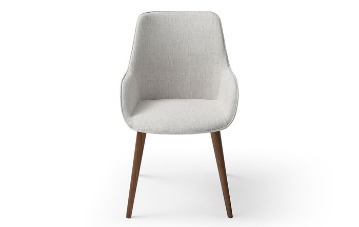 Стул Leona светло-серого цвета - купить Обеденные стулья по цене 26200.0