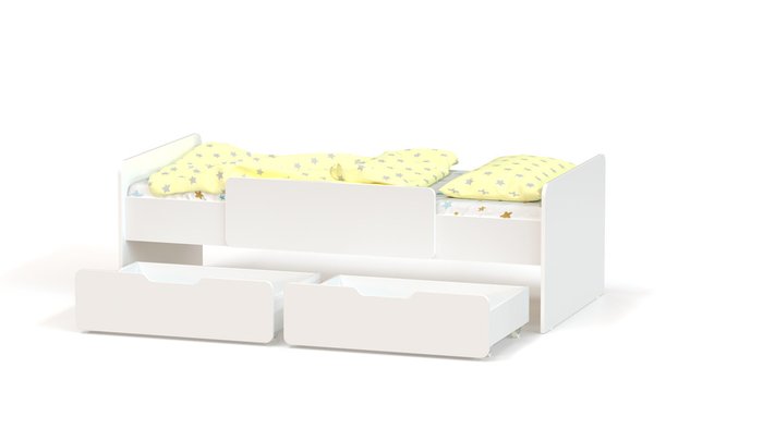 Детская кровать Ridgimmi 6.2 80х180 белого цвета - купить Одноярусные кроватки по цене 12280.0