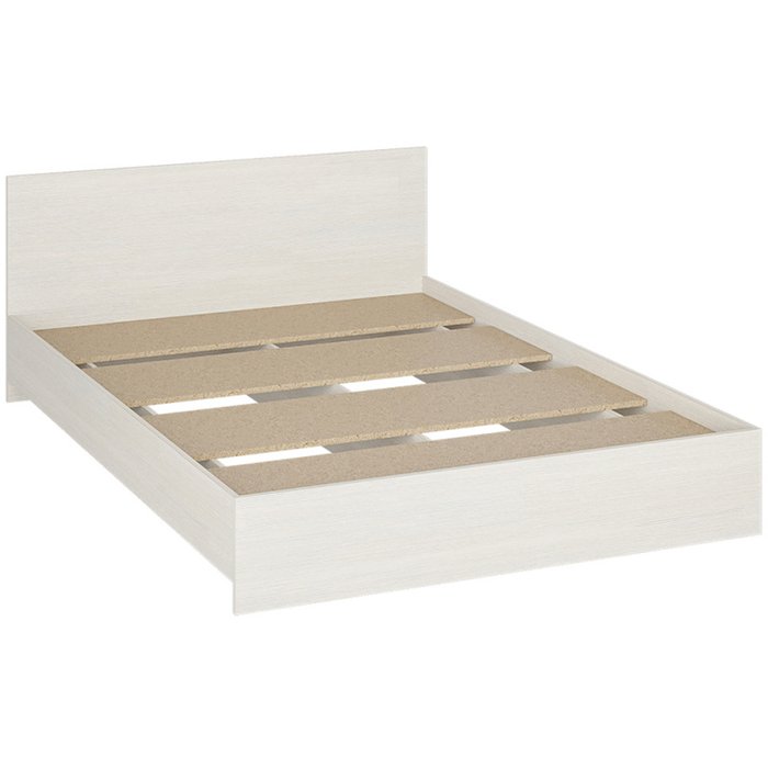 Кровать Адайн 140х200 белого цвета без подъемного механизма - купить Кровати для спальни по цене 8700 Кровать Адайн 140х200 белого цвета без подъемного механизма - купить Кровати для спальни по цене 8700