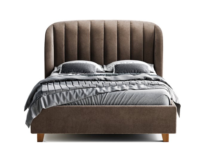 Кровать Tulip коричневого цвета 160х200