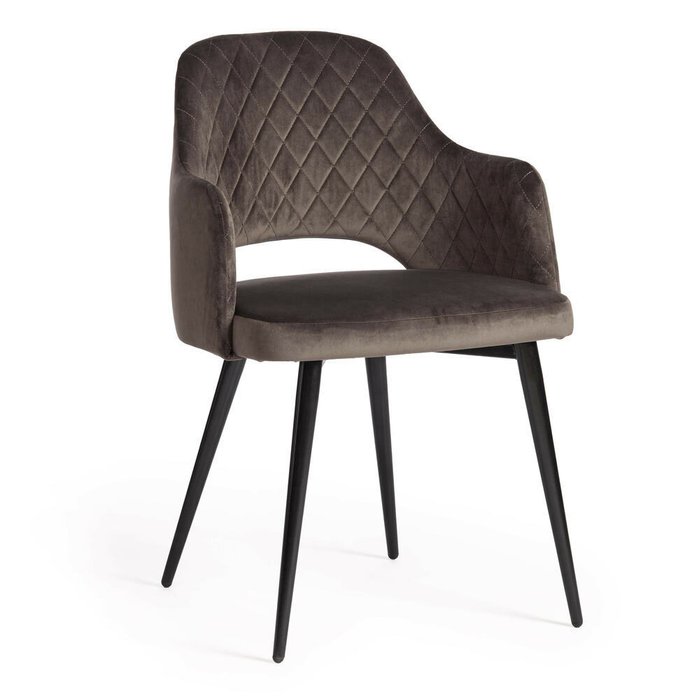 Набор из четырех стульев Valkyria темно-серого цвета - купить Обеденные стулья по цене 29960.0