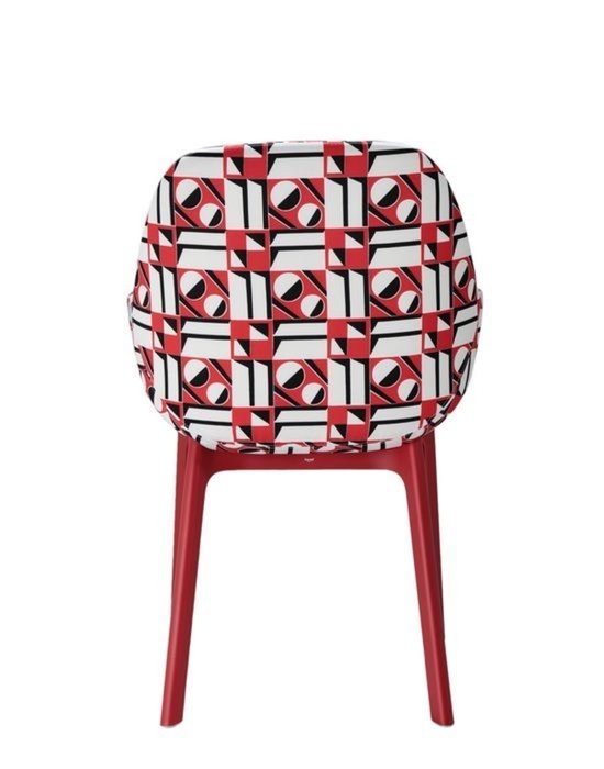 Стул Clap Double J. Geometrico красный  - лучшие Обеденные стулья в INMYROOM