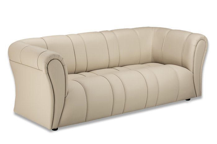 Прямой диван Ригель бежевого цвета - купить Прямые диваны по цене 39000.0