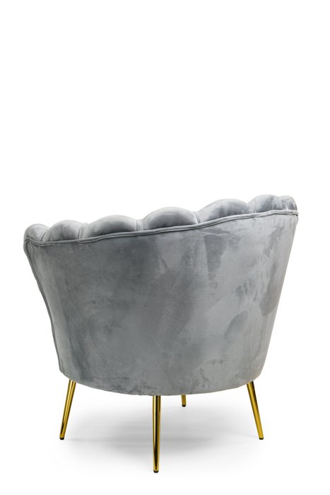 Кресло Lotus серого цвета - лучшие Интерьерные кресла в INMYROOM