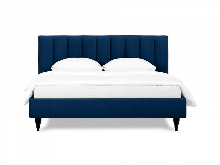 Кровать Queen II Sofia L 160х200 темно-синего цвета  - купить Кровати для спальни по цене 57370.0
