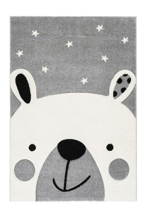 Детский ковер Amigo Teddy Grey серого цвета 120х170 Детский ковер Amigo Teddy Grey серого цвета 120х170