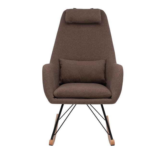  Кресло-качалка Moris кофейного цвета - купить Интерьерные кресла по цене 18319.0